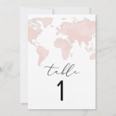 CARMEN Adventure Travel Pink Karte Tischnummer Car (Rückseite)