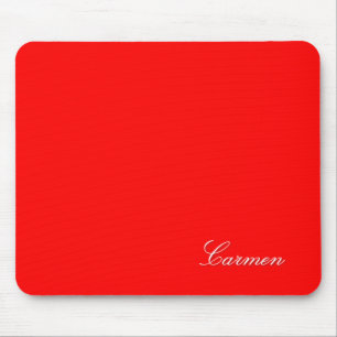 Carmen - Anpassen Sie es mit Ihrem Namen - Rot Mousepad