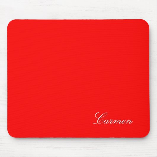 Carmen - Anpassen Sie es mit Ihrem Namen - Rot Mousepad (Vorne)