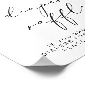 CARMEN Beige Karte Adventure Baby Diaper Raffle Poster (Ecke)