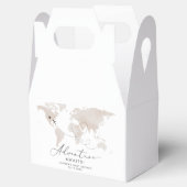 CARMEN Beige Karte Adventure Baby Dusche Geschenkschachtel (Geöffnet)