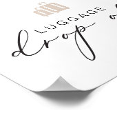 CARMEN Beige Reise schien Gepäck fallen lassen Poster (Ecke)