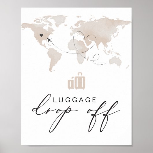 CARMEN Beige Reise schien Gepäck fallen lassen Poster (Vorne)