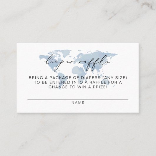 CARMEN Blue Map Adventure Diaper Raffle Ticket (Vorderseite)