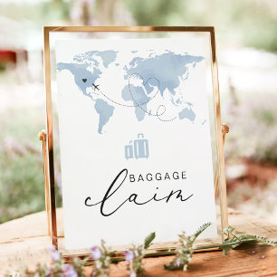 CARMEN Blue Travel Themed Baggers Anspruch Poster