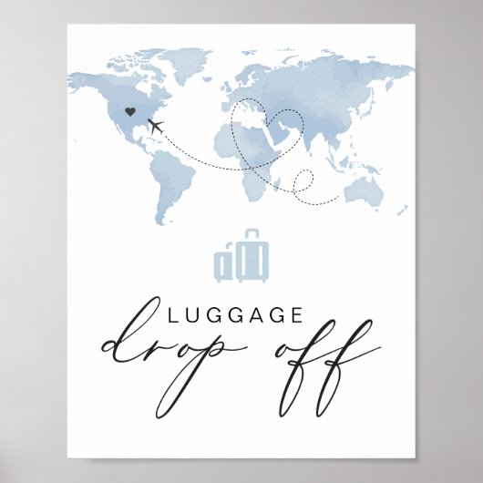 CARMEN Blue Travel Themed Luggage Drop Off Poster (Vorne)