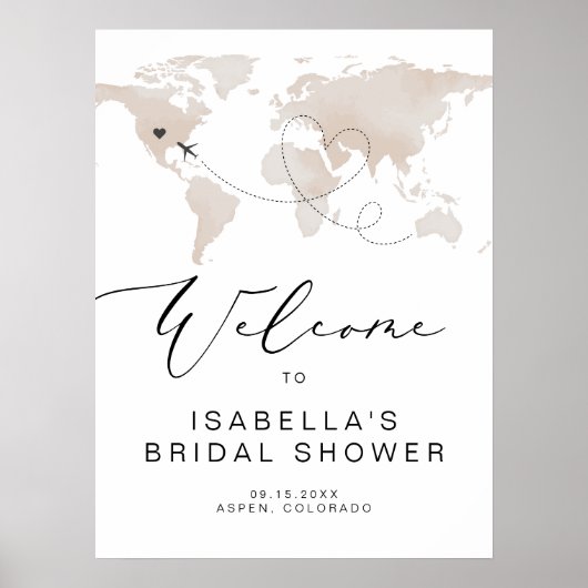 CARMEN Brautparty für Reisen Herzlich Willkommen Poster (Vorne)