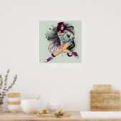 Carmen, das magische Katzen-Mädchen Poster (Küche)