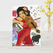 Carmen-Gruß-Karte Karte (Gelbe Blume)