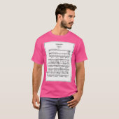 Carmen Habanera Sheet Music Notation T-Shirt (Vorne ganz)