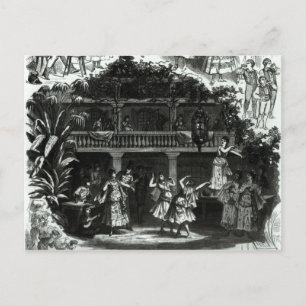 Carmen in der Taverne Lilas Pastia Postkarte