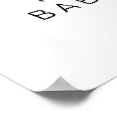 CARMEN Karte Reiseerlebnis Baby Dusche Willkommen Poster (Ecke)