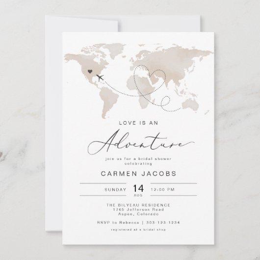 CARMEN Liebe ist ein Adventure-Brautparty Einladung (Vorderseite)