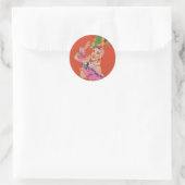 Carmen Miranda Runder Aufkleber (Tasche)