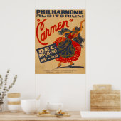 Carmen Opera Vintag Theater WPA Poster (Küche)