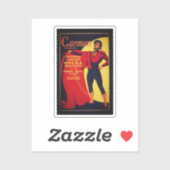 Carmen Opernplakat Aufkleber (Blatt)