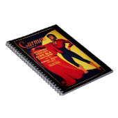 Carmen Opernplakat Notizblock (Rechte Seite)