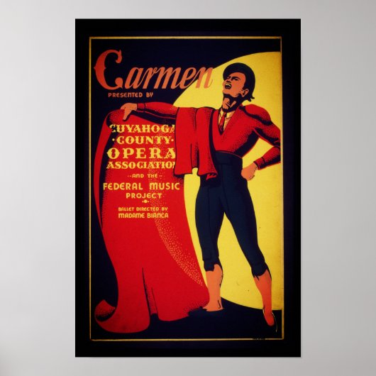Carmen Opernplakat Poster (Vorne)