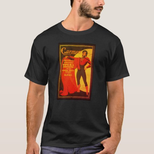 Carmen Opernplakat T-Shirt (Vorderseite)
