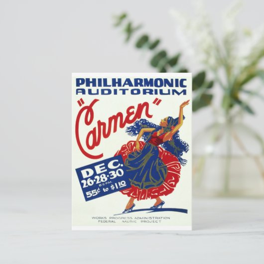 Carmen Postkarte (Stehend Vorderseite)