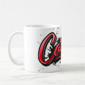 Carmen red Heart Graffiti Tasse Kaffeetasse (Links)