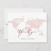 CARMEN Reiseabenteuer Pink Karte Foto Vielen Dank (Vorderseite)