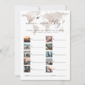 CARMEN reisen, wo sie eine Bridal-Game-Karte hatte Einladung (Vorderseite)