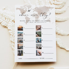 CARMEN reisen, wo sie eine Bridal-Game-Karte hatte Einladung