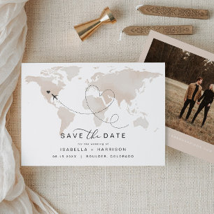 CARMEN Reiseziel Cream Karte Save the Date