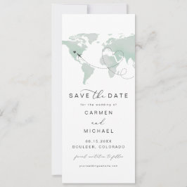CARMEN Reiseziel Green Map Save the Date Einladung
