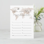 CARMEN reist, wo sie Brautparty spielen Einladung (Stehend Vorderseite)