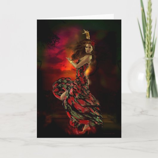 Carmen Spanish Dancer Card Karte (Vorderseite)
