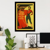 Carmen ~ Vintage Theaterwerbung Poster (Heimbüro)