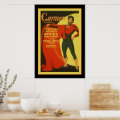 Carmen ~ Vintage Theaterwerbung Poster (Küche)