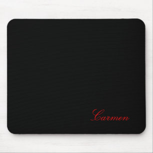 Carmen - Vorlage für Ihren Namen - Schwarz Mousepad