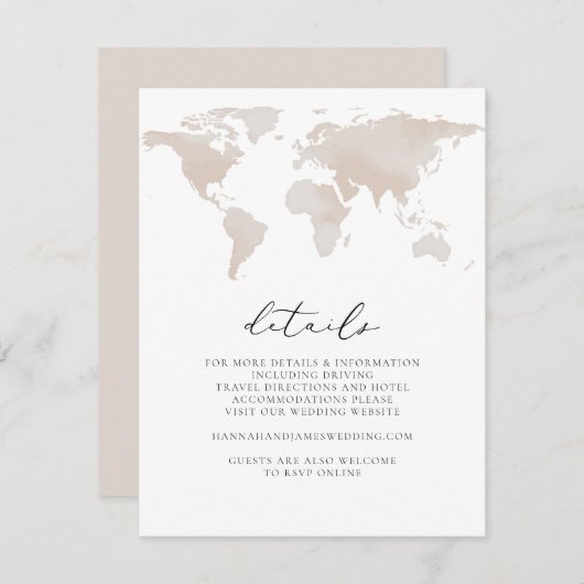 Carmen - Watercolor Karte - Details zu Sehenswürdi (Vorne/Hinten)