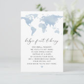 CARMEN World Map Adventure Books for Baby Card Einladung (Stehend Vorderseite)