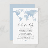 CARMEN World Map Adventure Books for Baby Card Einladung (Vorne/Hinten)