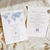 CARMEN Zielort Blue Map Wedding Details Invita