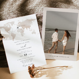 CARMEN Zielort Wasserfarbe Karte Hochzeit