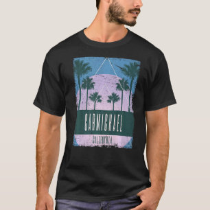 Carmichael California CA Vintag Vaporwave Retro 8 T-Shirt