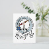 Carmichael Clan Abzeichen Postkarte (Stehend Vorderseite)