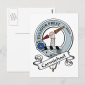 Carmichael Clan Abzeichen Postkarte (Vorne/Hinten)