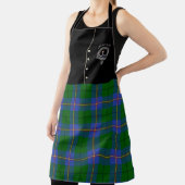 Carmichael Clan Abzeichen & Tartan Kilt Schürze (InSitu)