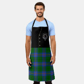 Carmichael Clan Abzeichen & Tartan Kilt Schürze (Getragen)