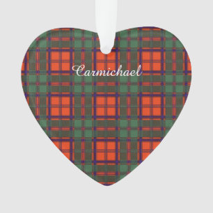 Carmichael Clan karierter schottischer Kilt Tartan Ornament