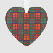 Carmichael Clan karierter schottischer Kilt Tartan Ornament (Rückseite)