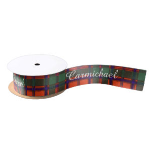 Carmichael Clan karierter schottischer Kilt Tartan Satinband