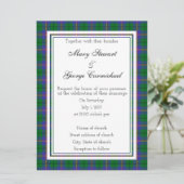 Carmichael Scottish Wedding Einladung (Stehend Vorderseite)