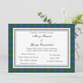 Carmichael Scottish Wedding Einladung (Stehend Vorderseite)